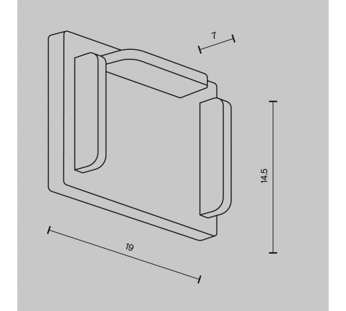 Заглушки к накладному/встраиваемому шинопроводу Exility X 2шт Maytoni TRA239EC-41B