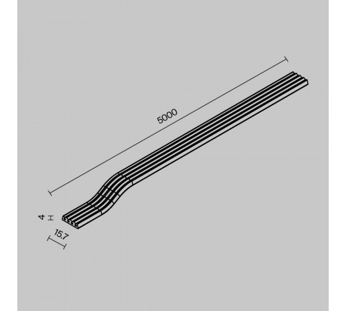Токоведущая лента Maytoni Exility IP O-TR002-PW-5M Токоведущая лента Maytoni Exility IP O-TR002-PW-5M
