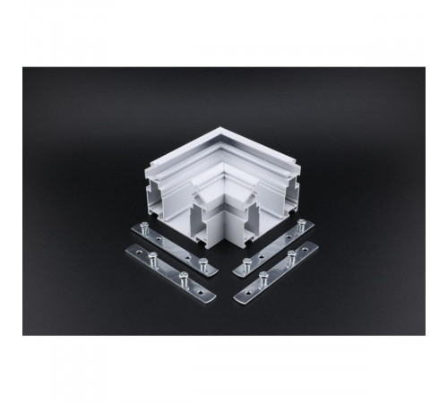 Соединитель для магнитного шинопровода угловой плоский для натяжного потолка Aployt Magnetic track 220 APL.0286.10.02