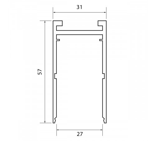 ST015.529.00H Шинопровод накладной ST Luce Skyline 220 Skyline 220 ST015.529.00H