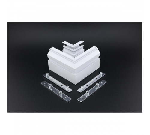 Соединитель для магнитного шинопровода угловой плоский для натяжного потолка Aployt Magnetic track 220 APL.0286.10.02