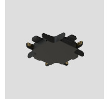 Х-коннектор для шинопровода Denkirs Air Base TR5234-BK