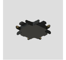 Х-коннектор для шинопровода Denkirs Air Base TR5234-BK