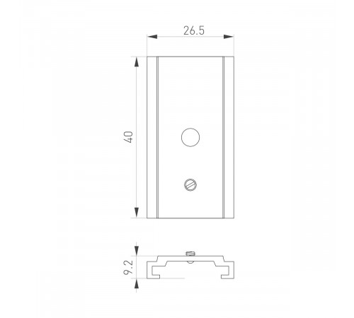 Держатель Arlight MAG-ORIENT-HOLDER-2620 (BK) (Сталь) 062606