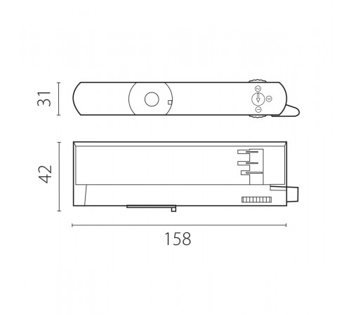 Адаптер с драйвером с DIP-switch для трековой системы Quattro Lightstar 594046