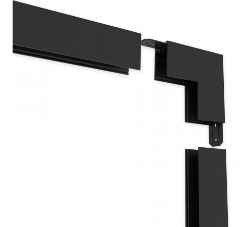 Угловой соединитель внутренний для накладного шинопровода AM Group AM544 BK SMART