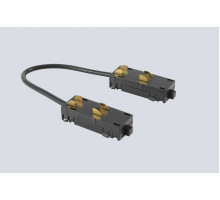 Соединитель питания угловой для накладного шинопровода 220V Crystal Lux CLT 0.205 04 BL