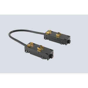 Соединитель питания угловой для накладного шинопровода 220V Crystal Lux CLT 0.205 04 BL