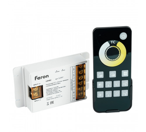 Контроллер CCT с пультом, таймером и визуализатором звука Feron LD482 12-24-48V 52097
