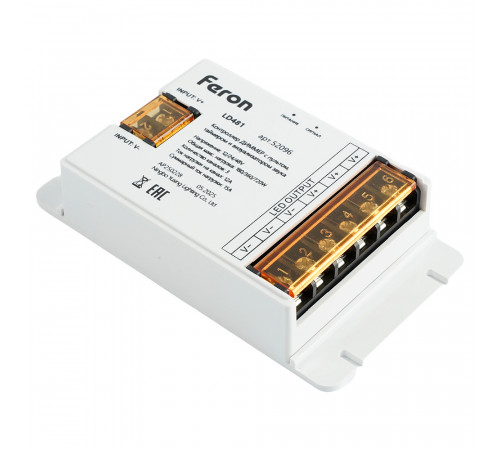 Контроллер диммер с пультом, таймером и визуализатором звука Feron LD481 12-24-48V 52096