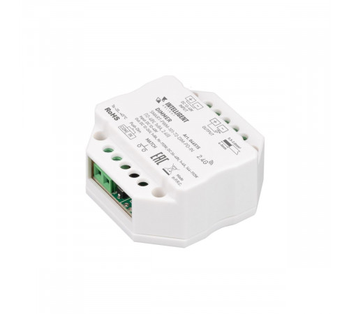 Диммер Arlight SMART-PWM-101-72-DIM-PD-IN (12-48V, 1x8A, 2.4G) 046515 Диммер Arlight SMART-PWM-101-72-DIM-PD-IN (12-48V, 1x8A, 2.4G) 046515
