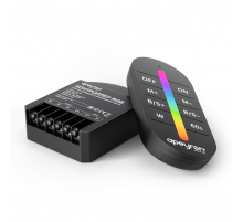 Контроллер RGB 12В/24В, 288вт/576Вт, 3 канала, 24А, IP20, ПДУ RF сенсорный (без батареек) Apeyron 04-103