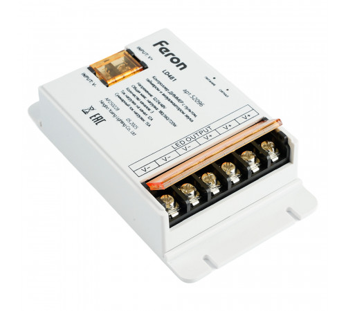 Контроллер диммер с пультом, таймером и визуализатором звука Feron LD481 12-24-48V 52096