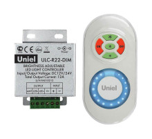 Контроллер для управления яркостью одноцветных светодиодов (05947) Uniel ULC-R22-DIM White