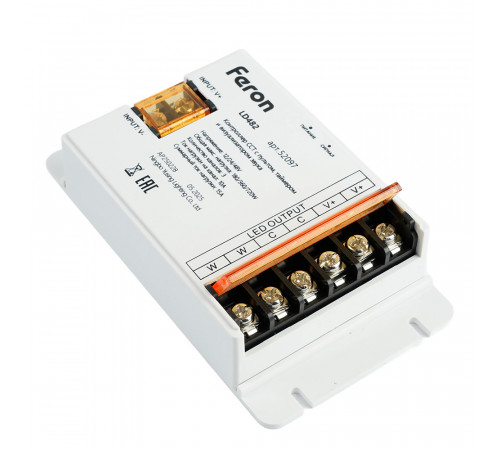 Контроллер CCT с пультом, таймером и визуализатором звука Feron LD482 12-24-48V 52097
