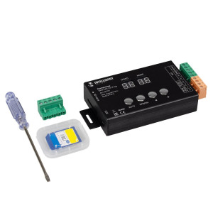 Контроллер Arlight DMX-301-23-Prog (5-24V, 10A, SPI 3072 кан., Накладной) (IARL, IP20 Металл, 2 года) 061175