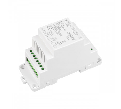 Диммер Arlight SMART-DALI2-301-72-ADDR-DIM-PS-DIN-White (12-48V, 1x15A) (IARL, IP20 Пластик) 060683