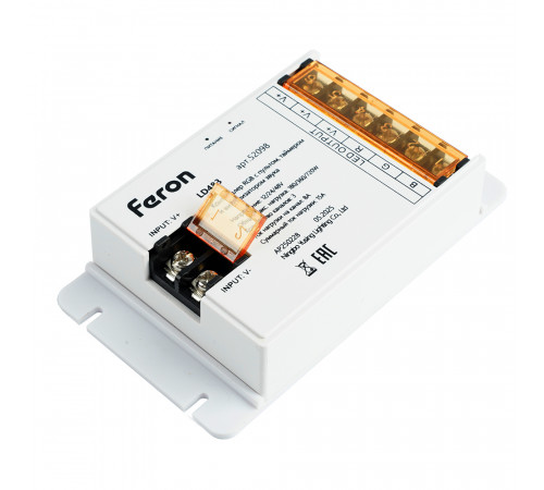 Контроллер RGB с пультом, таймером и визуализатором звука Feron LD483 12-24-48V 52098