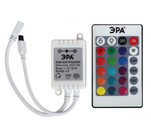 Контроллер Эра RGBcontroller-12/24V-72W/144W для светодиодной ленты Б0043442