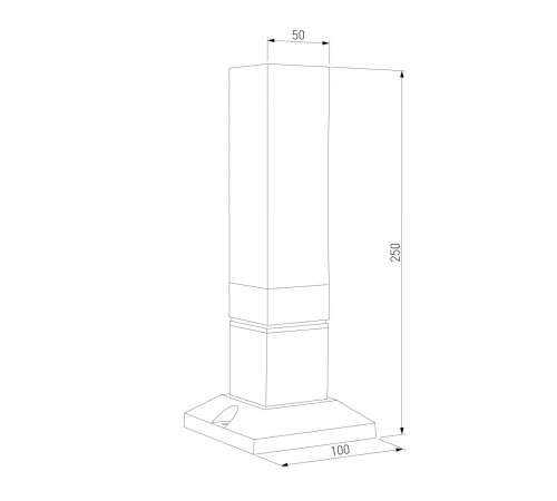 Ландшафтный светильник Elektrostandard 1536 TECHNO LED 3000K чёрный 4690389219207 a072068