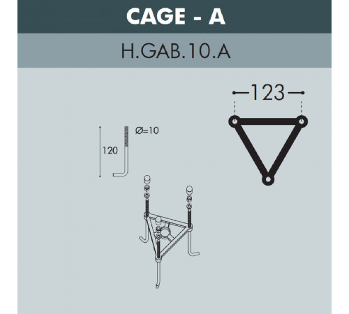 Ландшафтный светильник Fumagalli ALOE*R BISSO/ANNA 1L E22.163.S10.AXE27