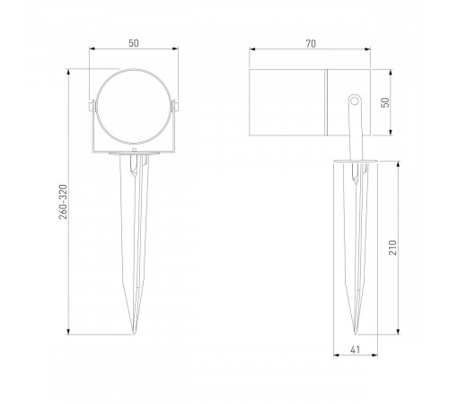 Ландшафтный светильник Elektrostandard Landscape 043 FL LED черный 4690389219368 a072086