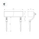 Ландшафтный светильник Arlight KT-BASOMI-12W Warm2700 (Серый, 60x100 deg, 24V) (IP65 Металл) 063905