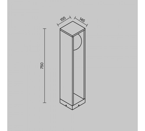 Ландшафтный светильник Maytoni Slate O483FL-L10GF3K
