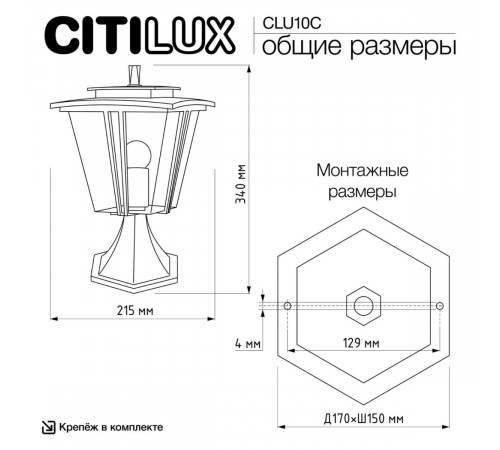 Ландшафтный светильник Citilux Forts CLU10C