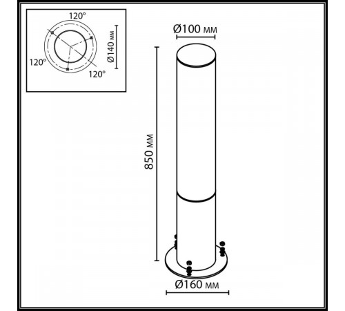 Ландшафтный светильник Odeon Light Nature Cortena 7180/22GL Ландшафтный светильник Odeon Light Nature Cortena 7180/22GL