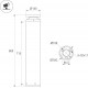 Ландшафтный светильник Arlight LGD-OTIS-20W-H800 Warm3500-MIX (Вишня, 315 deg, 230V) (IP65 Металл) 055762