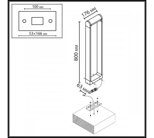 Ландшафтный светильник Odeon Light Nature Twinset 7117/12GLA