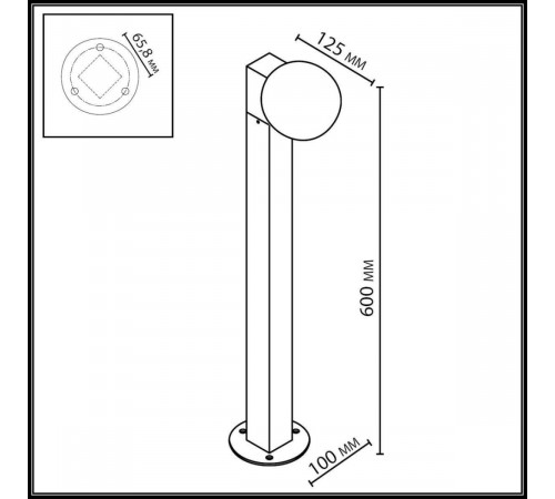 Ландшафтный светильник Odeon Light Nature Viva 7124/1G Ландшафтный светильник Odeon Light Nature Viva 7124/1G