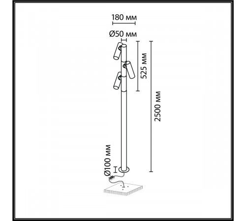 Ландшафтный светильник Odeon Light Nature Alta 7204/30GLA