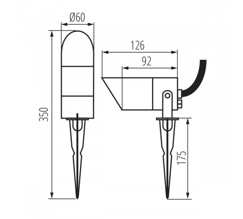 Грунтовый светильник Kanlux Griblo 36432 Грунтовый светильник Kanlux Griblo 36432