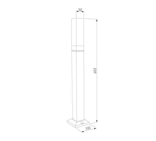 Ландшафтный светильник Elektrostandard 1537 TECHNO LED 3000K чёрный 4690389219214 a072069