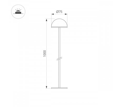 Ландшафтный светильник Arlight KT-ENOKI-BOLL-H1000-2W Warm3000 (WH, 100 deg, 24V) 050674 Ландшафтный светильник Arlight KT-ENOKI-BOLL-H1000-2W Warm3000 (WH, 100 deg, 24V) 050674