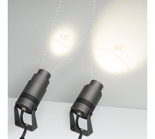 Уличный светильник Arlight ALT-RAY-ZOOM-R61-12W Warm3000 (DG, 10-60 deg, 230V) (IP67 Металл) 026447(2)