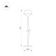 Ландшафтный светильник Arlight KT-MUCENA-BOLL-A-H350-1W Warm3000 (WH, 85 deg, 24V) 050669