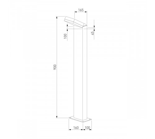 Ландшафтный светильник Elektrostandard Sensor 1542 TECHNO LED черный 4690389219238 a072088
