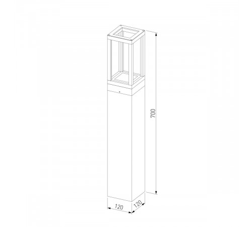 Ландшафтный светильник Elektrostandard Frame 1529 TECHNO LED черный 4690389219122 a072092