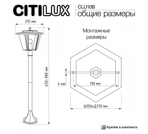 Ландшафтный светильник Citilux Forts CLU10B