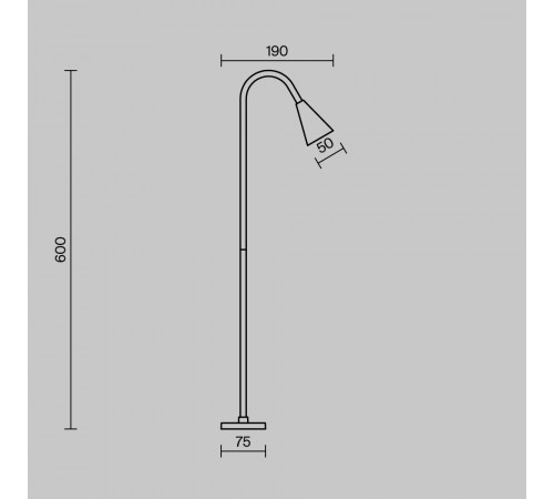 Ландшафтный светильник Maytoni Barb O531FL-L3B3K