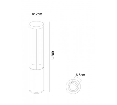 Ландшафтный светильник Arte Lamp Carcassa A4666PA-1BK