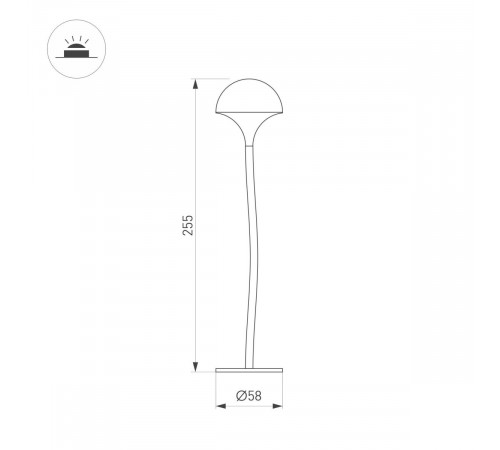 Ландшафтный светильник Arlight KT-MUCENA-BOLL-A-H250-1W Warm3000 (WH, 85 deg, 24V) 050668 Ландшафтный светильник Arlight KT-MUCENA-BOLL-A-H250-1W Warm3000 (WH, 85 deg, 24V) 050668