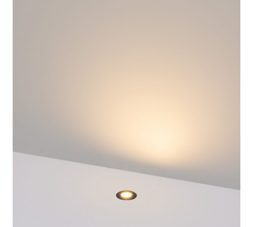 Ландшафтный светильник Arlight ART-PELURU-GROUND-R23-1W Warm3000 (GR, 100 deg, 24V) (IP67 Металл) 057831