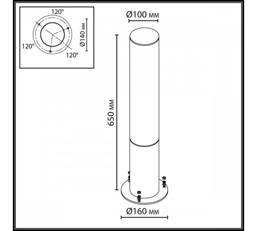 Ландшафтный светильник Odeon Light Nature Cortena 7180/18GL Ландшафтный светильник Odeon Light Nature Cortena 7180/18GL