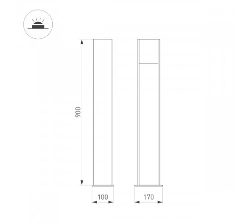 Ландшафтный светильник Arlight LGD-SEKVOYA-BOLL-H900-11W Warm3000 (BK, 120 deg, 230V) 054980 Ландшафтный светильник Arlight LGD-SEKVOYA-BOLL-H900-11W Warm3000 (BK, 120 deg, 230V) 054980