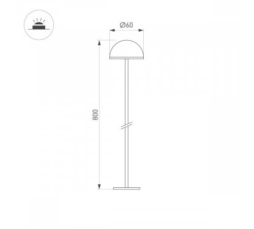 Ландшафтный светильник Arlight KT-ENOKI-BOLL-H800-2W Warm3000 (WH, 100 deg, 24V) 050673 Ландшафтный светильник Arlight KT-ENOKI-BOLL-H800-2W Warm3000 (WH, 100 deg, 24V) 050673
