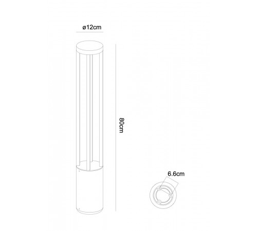 Ландшафтный светильник Arte Lamp Carcassa A4668PA-1BK